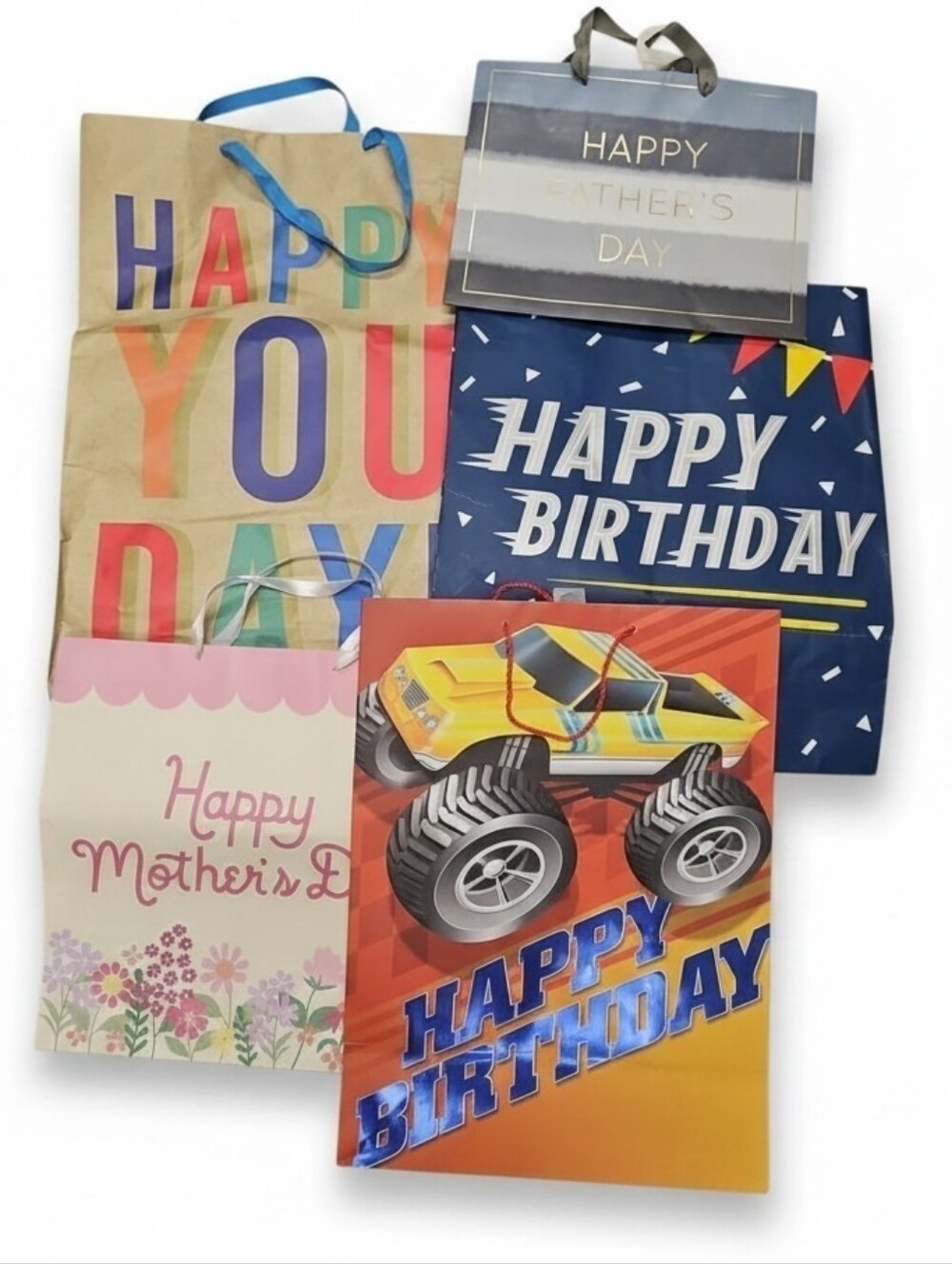 Gift Bag Bundle Birthday Mother's Day Father's Day Reusable EUC Assorted Sizes